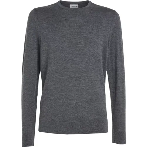 Casual O-Neck Jumpers , Herren, Größe: L - Calvin Klein - Modalova