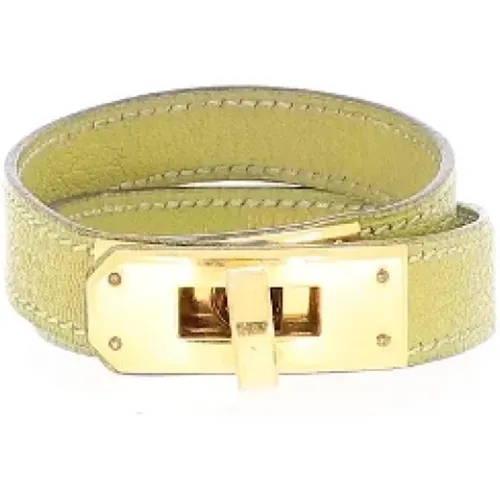 Pre-owned Leather bracelets , female, Sizes: ONE SIZE - Hermès Vintage - Modalova