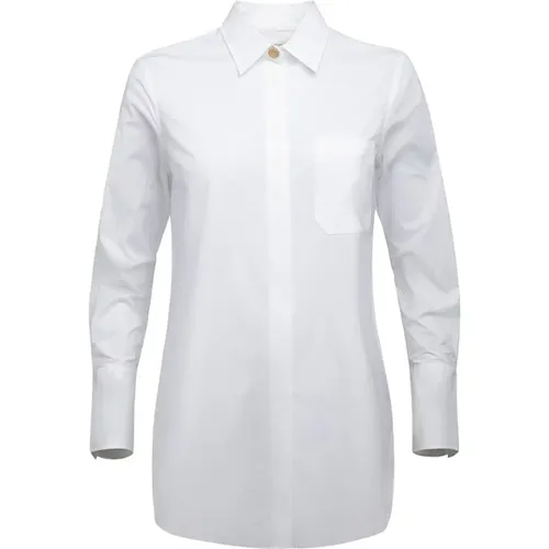 Adrianne Shirt - Polished Look, Golden B-Button Detail , female, Sizes: L, XL, M, S - Busnel - Modalova