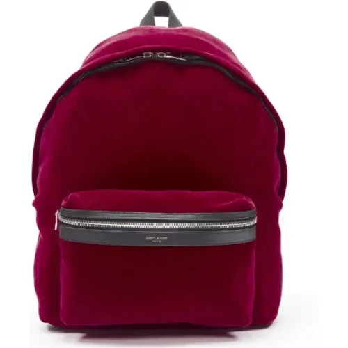 Pre-owned Velvet backpacks , female, Sizes: ONE SIZE - Saint Laurent Vintage - Modalova