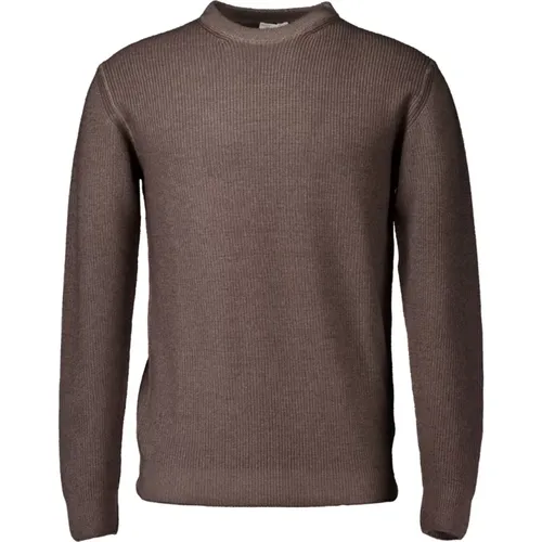 Runder Halsausschnitt Pullover Braun - Gentiluomo - Modalova