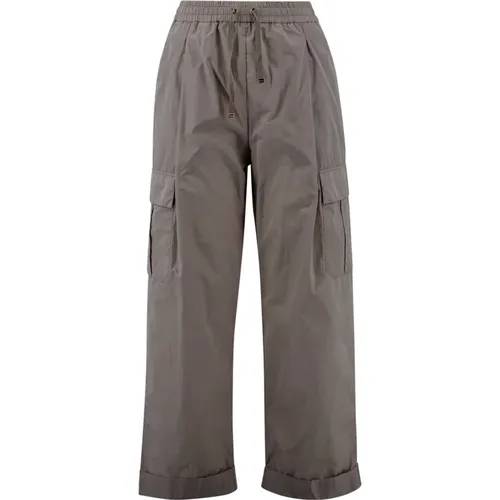 Grey Cargo Taffeta Pants , female, Sizes: S, 2XS - Herno - Modalova
