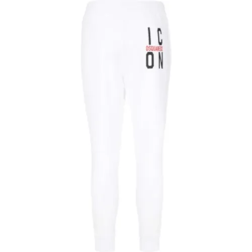 Iconic Sporty Trousers with Print , male, Sizes: M, S, L, 2XL, XL - Dsquared2 - Modalova
