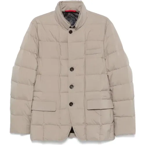 Quilted Duck Down Padded Coat , male, Sizes: L, M - Fay - Modalova