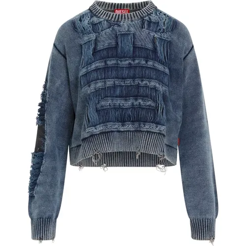 Blaue Pullover für Frauen Aw24 , Damen, Größe: M - Diesel - Modalova