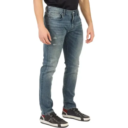 Slim-fit Jeans , Herren, Größe: W33 - Armani Exchange - Modalova