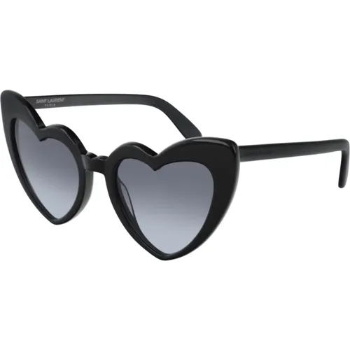 Sunglasses Loulou SL 187,/Grey Loulou SL 181 Sunglasses,Schwarz/Graue Sonnenbrille Loulou SL 181 - Saint Laurent - Modalova