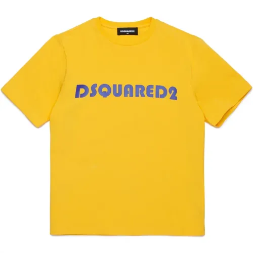 T-Shirt mit Hauptstadt-Logo - Dsquared2 - Modalova