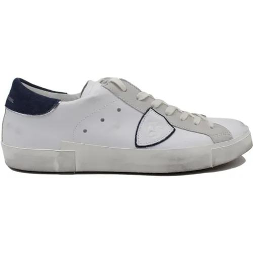 Prlu Vx22 Prsx Sneakers - Blanc Bleu , male, Sizes: 6 UK, 7 UK, 8 UK, 9 UK, 10 UK, 11 UK - Philippe Model - Modalova