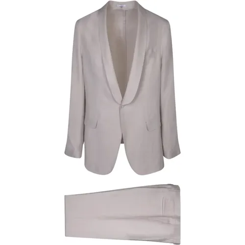Cotton Suit Shawl Lapels , male, Sizes: XL, L, M - Boglioli - Modalova
