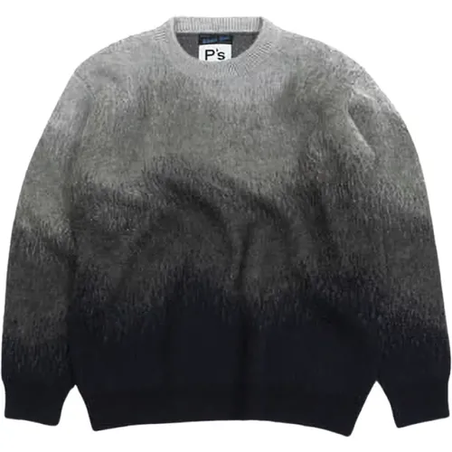 Alpaca Crewneck Sweater with Gradient , male, Sizes: XS, S - President's - Modalova