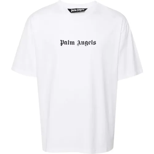 T-Shirt mit Logo-Print Palm Angels - Palm Angels - Modalova