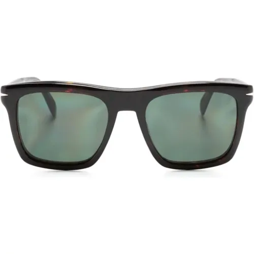Brown/Havana Sunglasses for Everyday Use , male, Sizes: 53 MM - Eyewear by David Beckham - Modalova