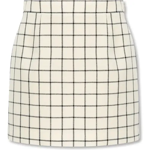 Checked skirt with wool , female, Sizes: S, M, XS - Marni - Modalova