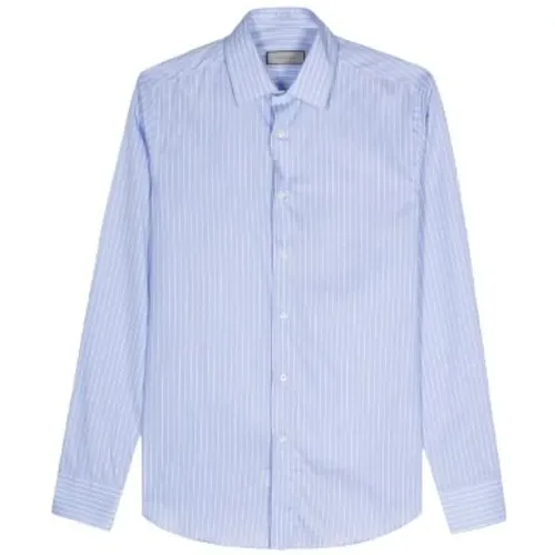 Striped Cotton Shirt Classic Long Sleeve , male, Sizes: M, 3XL, 2XL, 4XL, 5XL, L - Canali - Modalova