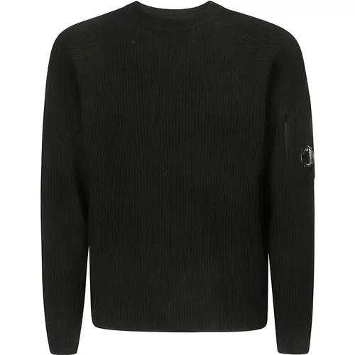 Lambswool Crew Neck Strickpullover , Herren, Größe: XL - C.P. Company - Modalova