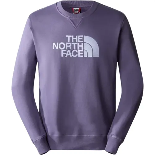Bestickter Logo-Sweatshirt - Violett , Herren, Größe: M - The North Face - Modalova