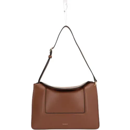 Leather Shoulder Bag with Gold Hardware , female, Sizes: ONE SIZE - Wandler - Modalova