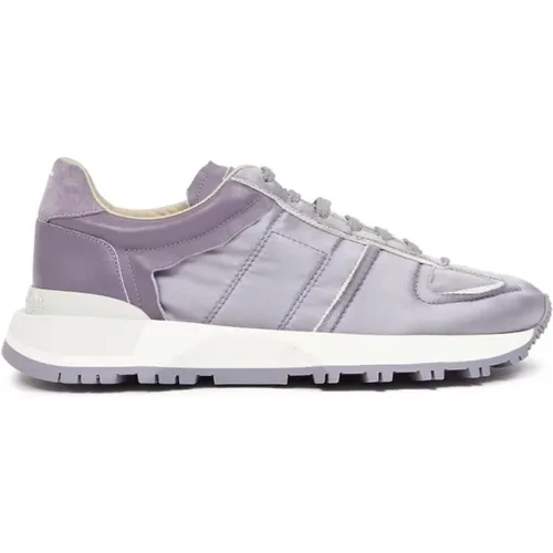 Luxurious Grey Silk Sneakers for Women , female, Sizes: 4 UK, 7 UK, 5 UK, 3 UK, 6 UK - Maison Margiela - Modalova
