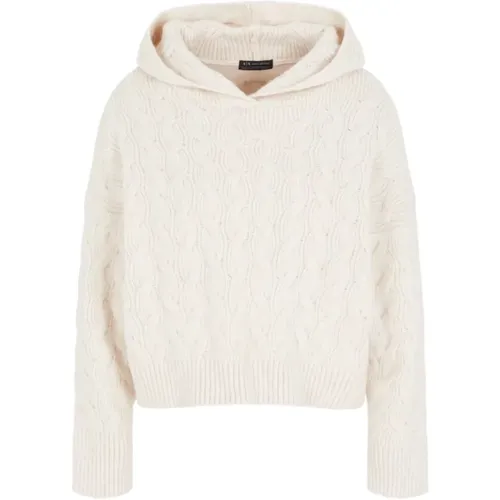 Hooded Sweater Aw23 , female, Sizes: XS, S - Armani Exchange - Modalova
