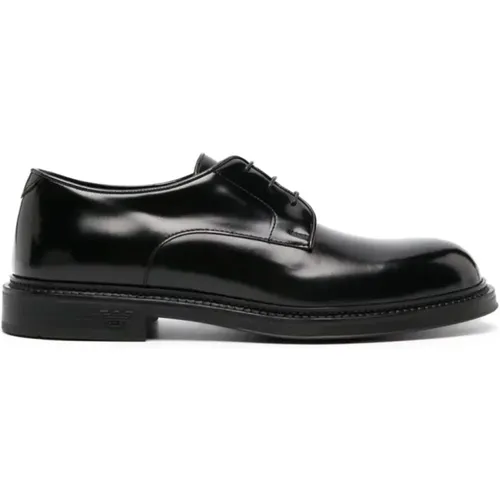 Derby Vitelloi Spa Shoes , male, Sizes: 10 UK, 6 UK, 9 UK, 8 UK, 11 UK - Emporio Armani - Modalova
