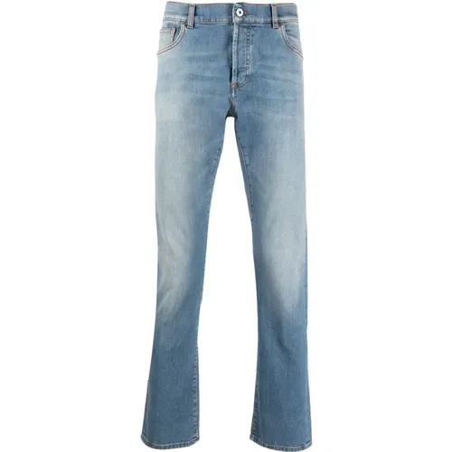Blaue Skinny Denim Jeans , Herren, Größe: W33 - Marcelo Burlon - Modalova
