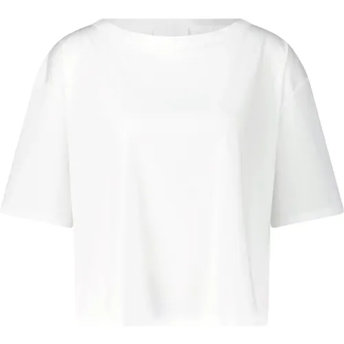 Cotton T-Shirt with Round Neck , female, Sizes: M, XL - allude - Modalova