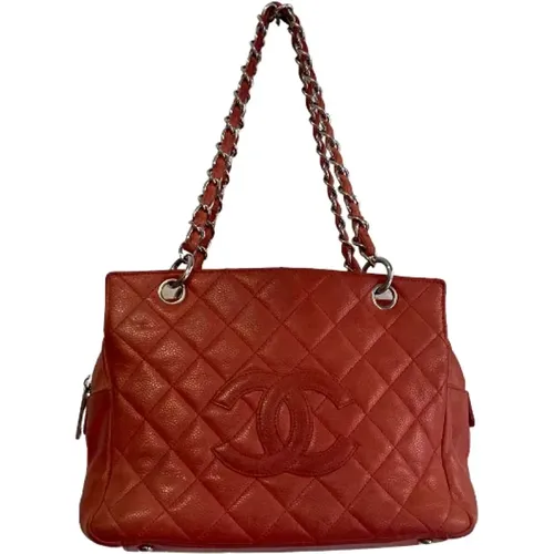 Gebrauchte Rote Leder Chanel Tote - Chanel Vintage - Modalova