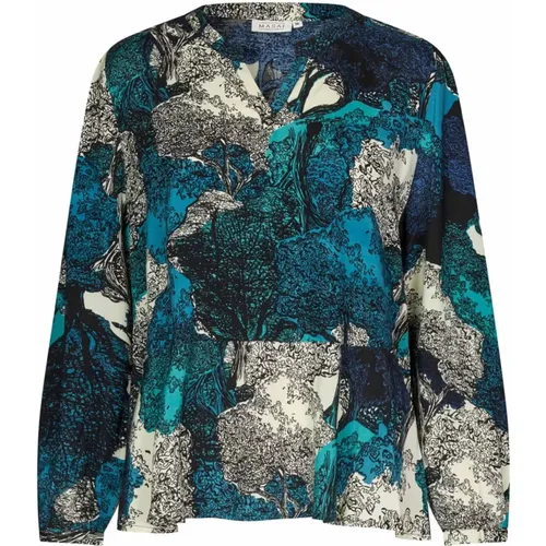 Celestial Print Top mit V-Ausschnitt - Masai - Modalova