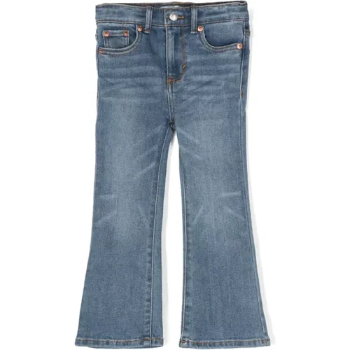 Blaue Gewaschene Denim Flared Jeans Levi's - Levis - Modalova