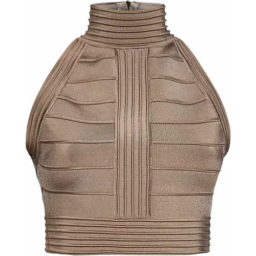 Women Clothing Topwear Sand Ss23 , female, Sizes: XS, M, S - Balmain - Modalova