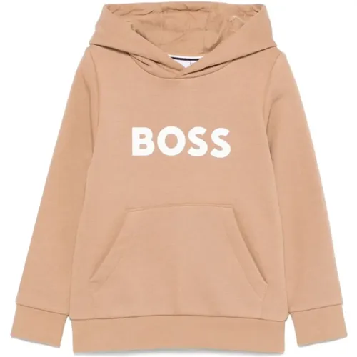 Brauner Logo Hoodie Pullover - Hugo Boss - Modalova