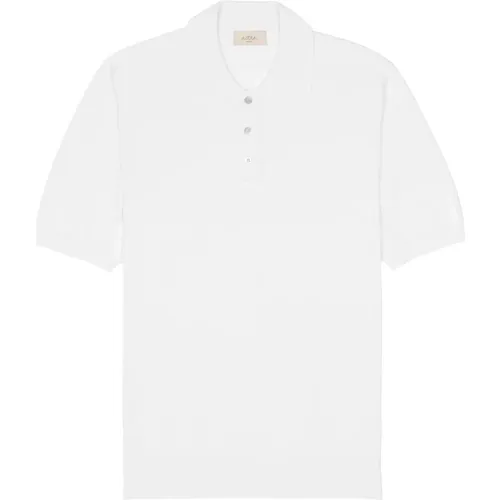 Linen Cotton Polo Shirt , male, Sizes: S, L, 2XL - Altea - Modalova