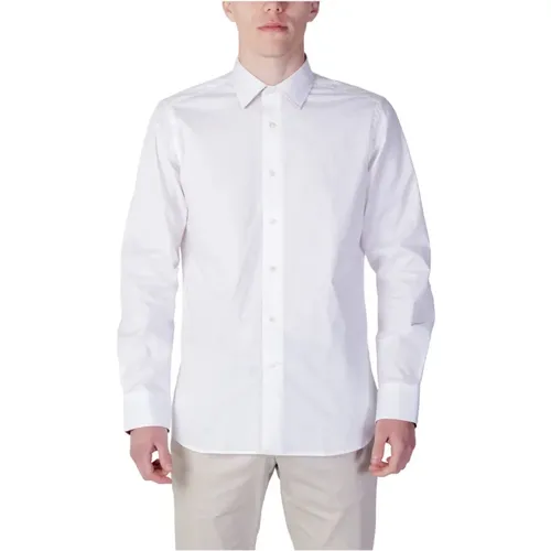 Klassisches Weißes Langarmhemd , Herren, Größe: XL - Alviero Martini 1a Classe - Modalova