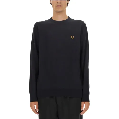 Sweatshirt mit gesticktem Logo - Fred Perry - Modalova