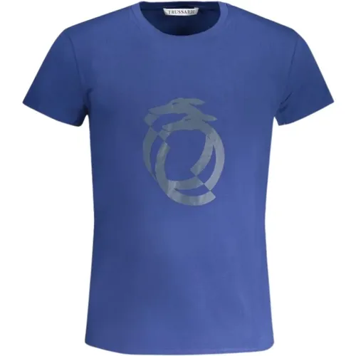 Print Logo Round Neck T-Shirt , male, Sizes: S, L, XL, M, 2XL - Trussardi - Modalova