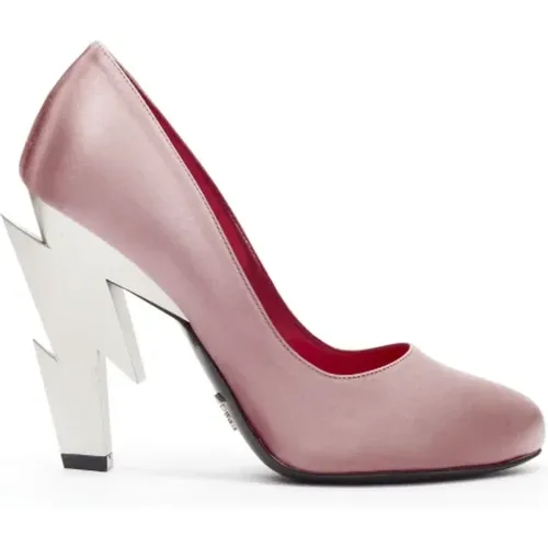 Pre-owned Satin heels , female, Sizes: 5 1/2 UK - Prada Vintage - Modalova