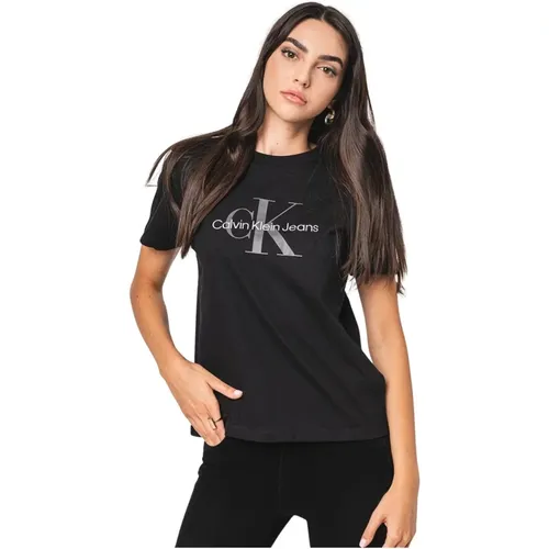 Logo Cotton T-Shirt , female, Sizes: M, L, S, XS - Calvin Klein - Modalova