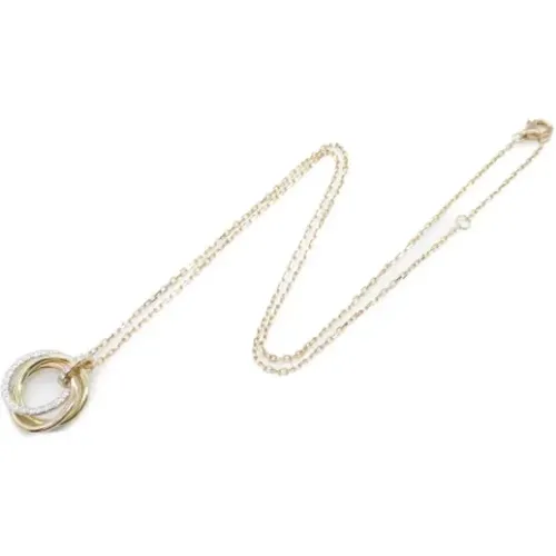 Pre-owned Gold necklaces , female, Sizes: ONE SIZE - Cartier Vintage - Modalova