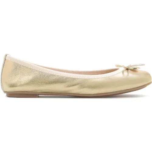 Damen goldene Ballerinas , Damen, Größe: 35 EU - Kazar - Modalova