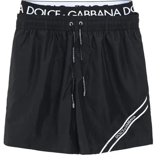 Modern Polyester Swimwear for Men , male, Sizes: S - Dolce & Gabbana - Modalova