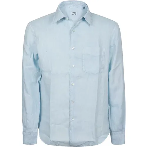 Classic Shirt with Button Closure , male, Sizes: 2XL, XL - Aspesi - Modalova