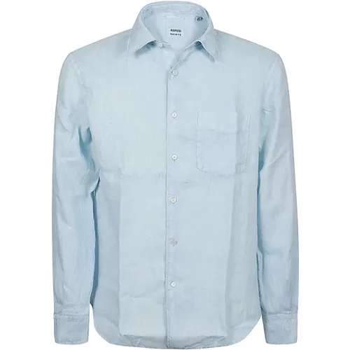 Classic Shirt with Button Closure , male, Sizes: M, 2XL, XL - Aspesi - Modalova