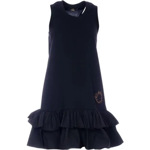 Cotton Sleeveless Dress with Round Neck , female, Sizes: L, S, XS - Twinset - Modalova