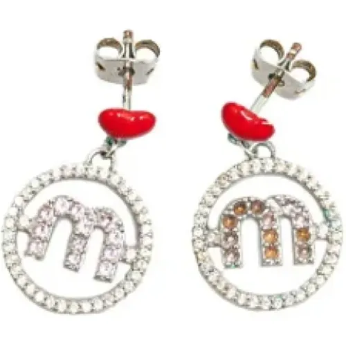 Pre-owned Metal earrings , female, Sizes: ONE SIZE - Miu Miu Pre-owned - Modalova