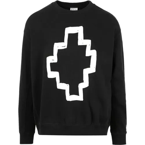 Cotton Sweatshirt with Logo Print , male, Sizes: S - Marcelo Burlon - Modalova