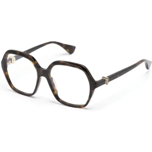 Braun/Havanna Optische Brille,Rote Optische Brille für den täglichen Gebrauch,Schwarze Optische Brille für den Alltag - Cartier - Modalova
