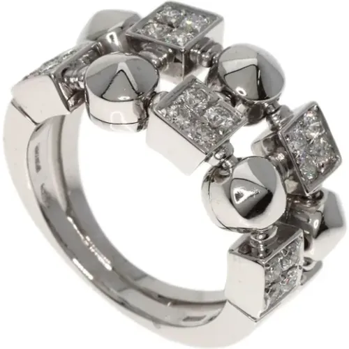 Pre-owned White Gold rings , female, Sizes: ONE SIZE - Bvlgari Vintage - Modalova