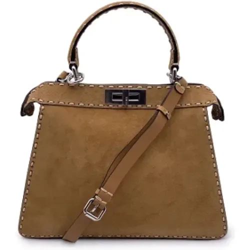 Pre-owned Suede handbags , female, Sizes: ONE SIZE - Fendi Vintage - Modalova