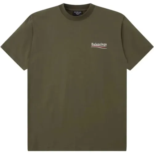 Vintage Jersey Oversized T-Shirt Grün - Balenciaga - Modalova
